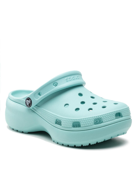 Crocs Crocs Pantoletten Classic Platform Clog 206750 Grün