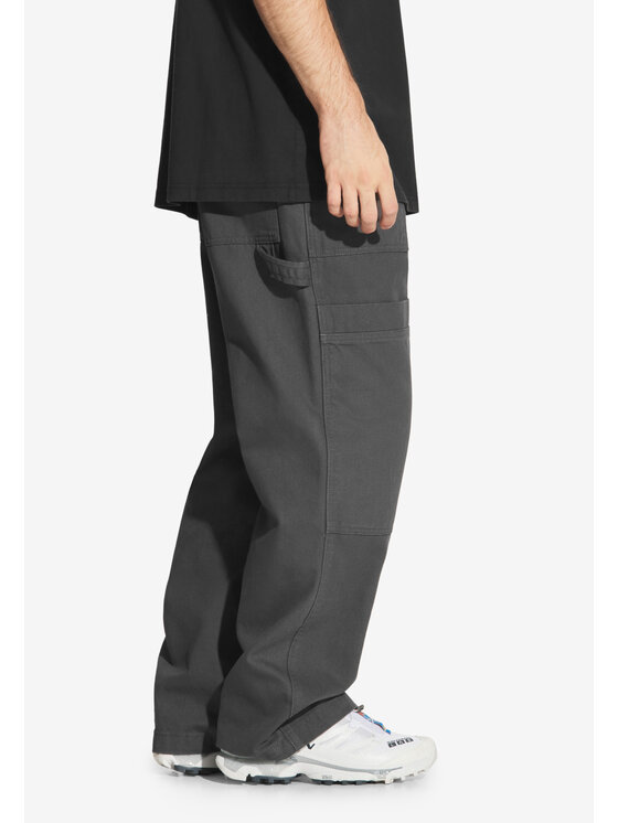 PROSTO. Męskie Spodnie materiałowe, rozmiar 35, Szare, Utility