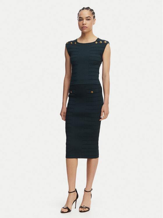 Guess Guess Majica W5YR12 Z0130 Zelena Regular Fit