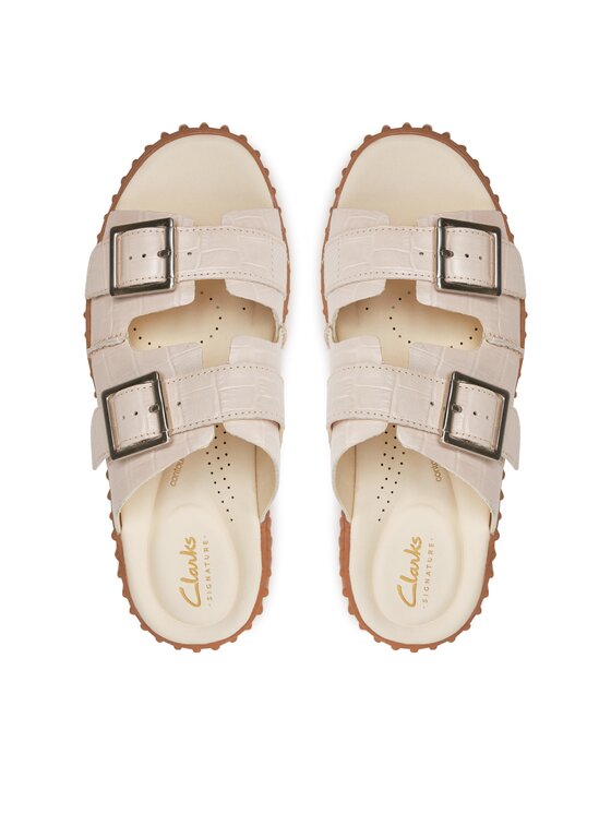 Clarks Clarks Iešļūcenes Torhill Slide 26176430 Bēšs