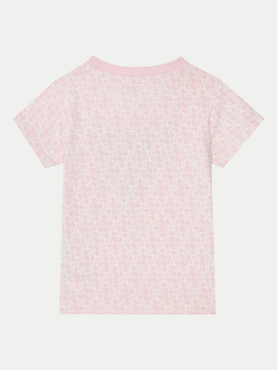 Guess Guess T-Shirt K5RI15 K6YW4 Różowy Regular Fit