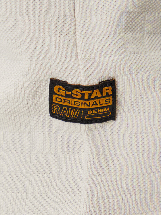 G-Star Raw G-Star Raw Majica z dolgimi rokavi Checquard D26033-D965 Bež Regular Fit
