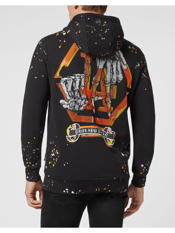 PHILIPP PLEIN PHILIPP PLEIN Mikina 8749 Černá Regular Fit