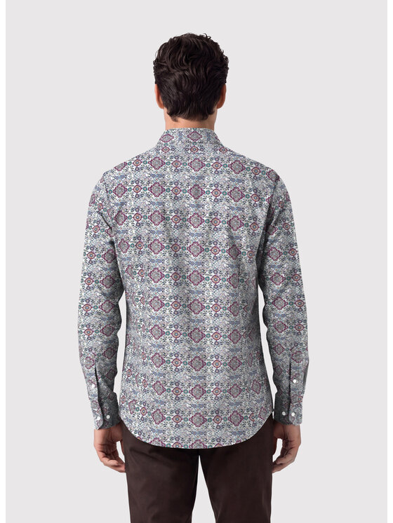 Pako Lorente Pako Lorente Koszula P26WF-1X-008 Bordowy Slim Fit