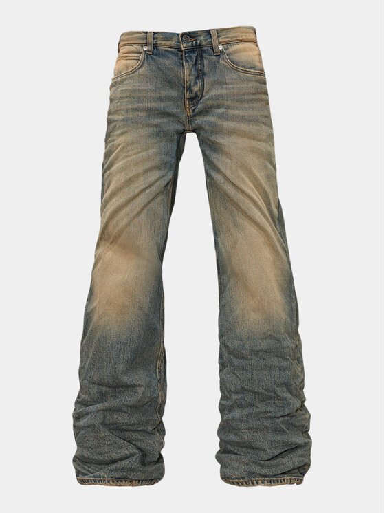 MADE BY SOCIETY MADE BY SOCIETY Spodnie materiałowe SILENT STORM - P27236 Niebieski Basic Fit