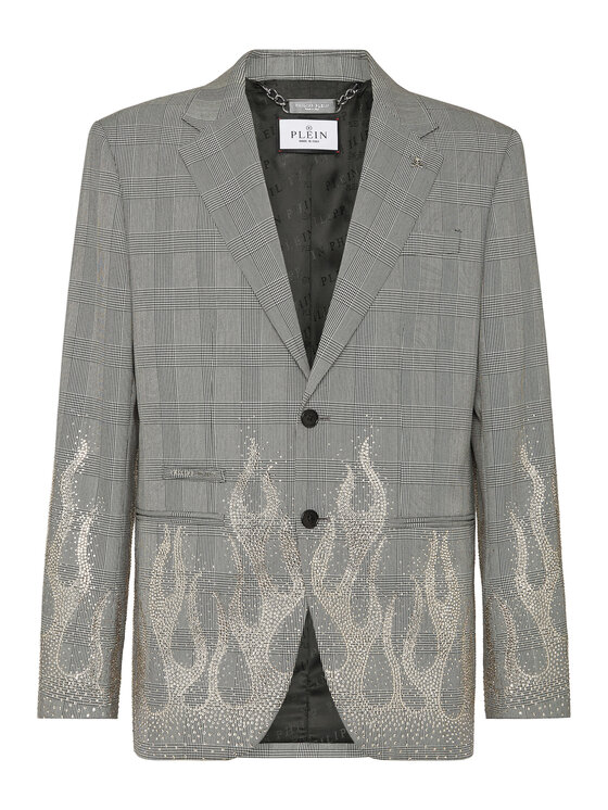PHILIPP PLEIN PHILIPP PLEIN Marynarka 23237 Czarny Regular Fit