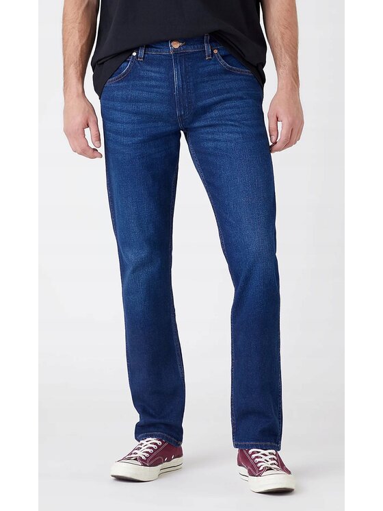 Wrangler Wrangler Jeansy Greensboro Niebieski Regular Fit