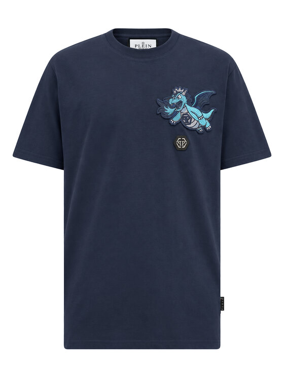 PHILIPP PLEIN PHILIPP PLEIN T-Shirt 31314 Tmavomodrá Regular Fit