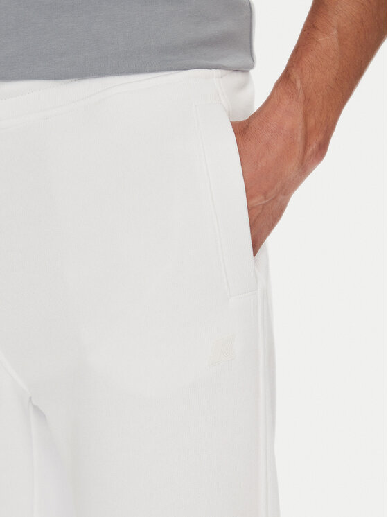 K-Way K-Way Jogginghose Mickyel K51377W Weiß Regular Fit