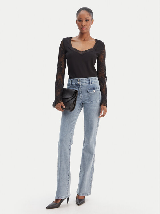 Morgan Morgan Bluza 261-TANKA Črna Slim Fit