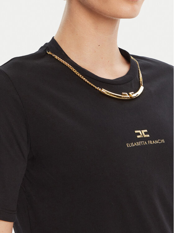 Elisabetta Franchi Elisabetta Franchi T-Shirt MA-028-56E2-V240 Schwarz Regular Fit