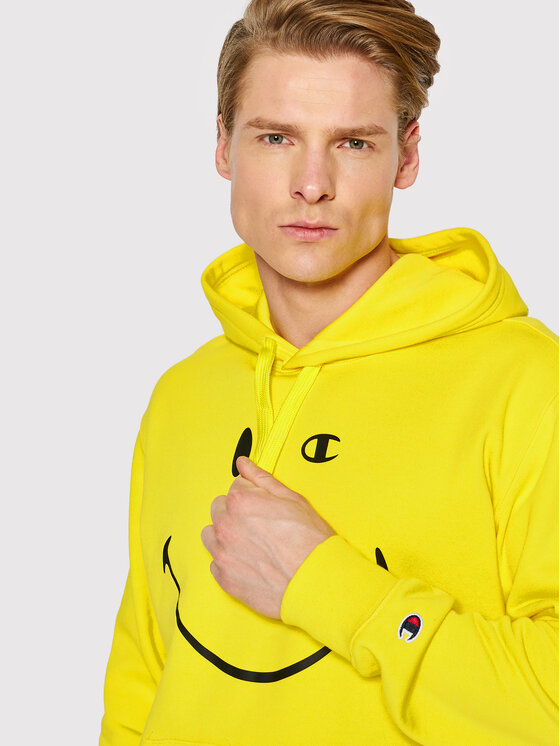 Felpa gialla champion sales