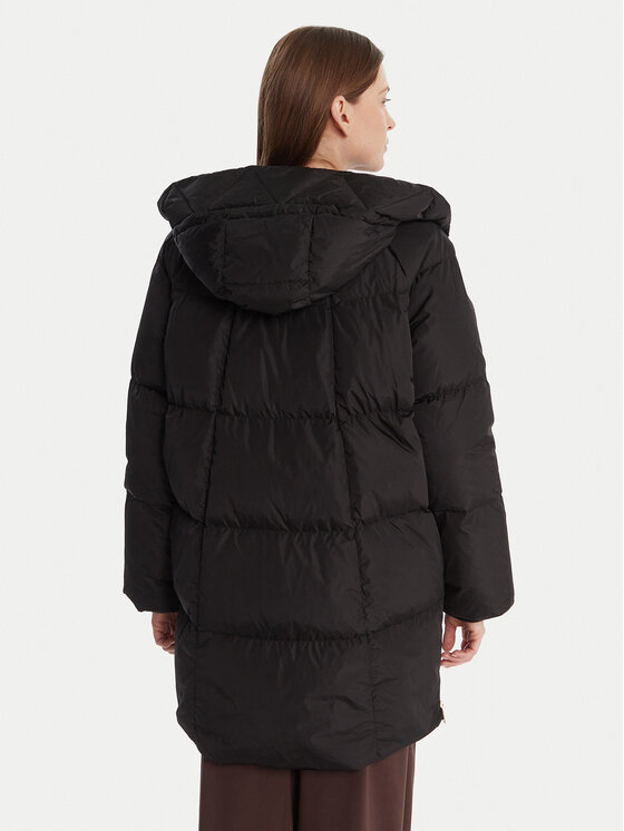 Weekend Max Mara Weekend Max Mara Žieminis paltas Newbembo 2525496072 Juoda Relaxed Fit