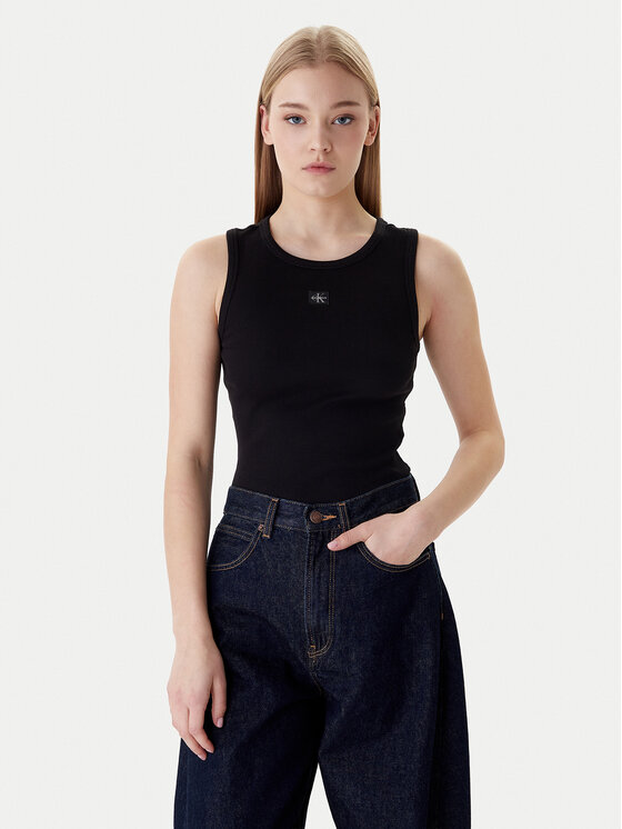 Calvin Klein Calvin Klein Felső LV047C201G Fekete Slim Fit