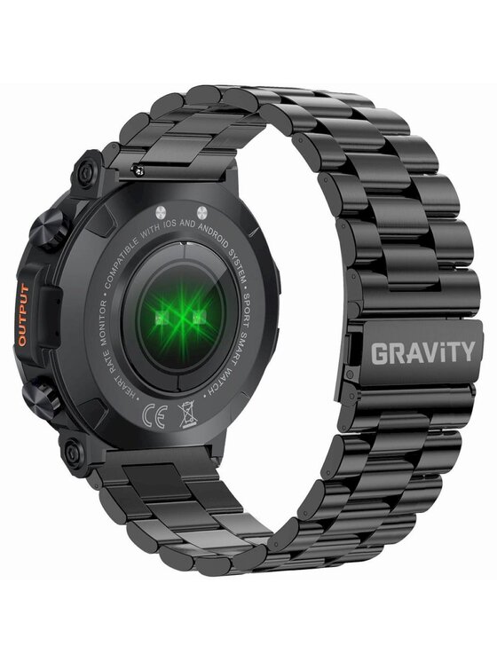 Gravity Gravity Smartwatch GRAVITY-GT7-2PRO Czarny
