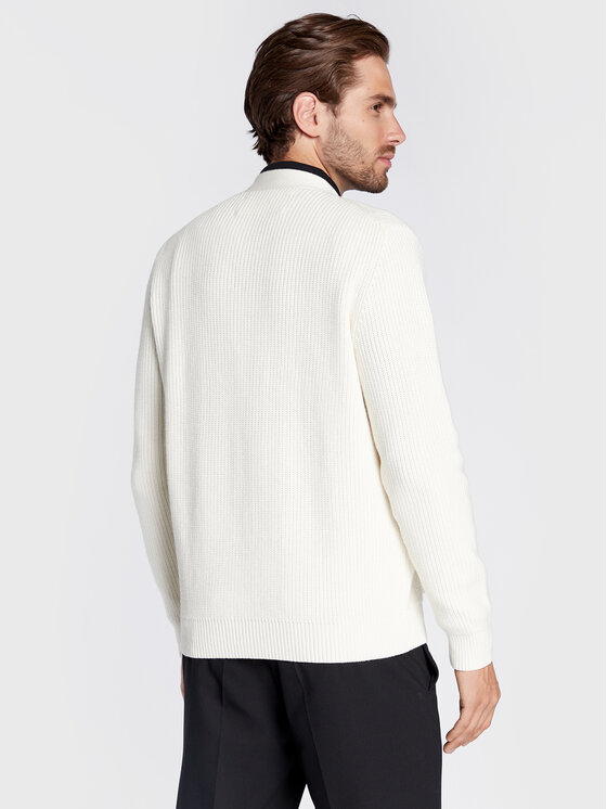 Baldessarini Baldessarini Ζακέτα Kashcot B4 60020/000/5107 Λευκό Regular Fit