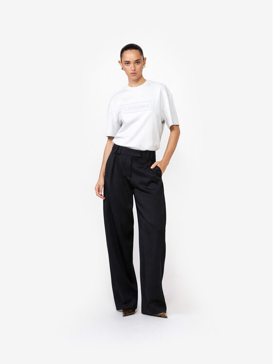 La Mania La Mania Tričko ALISA Biela Basic Fit