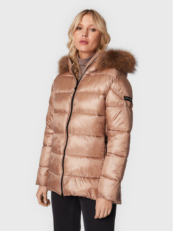 Frieda & Freddies Frieda & Freddies Зимно яке 8715C Бежов Regular Fit