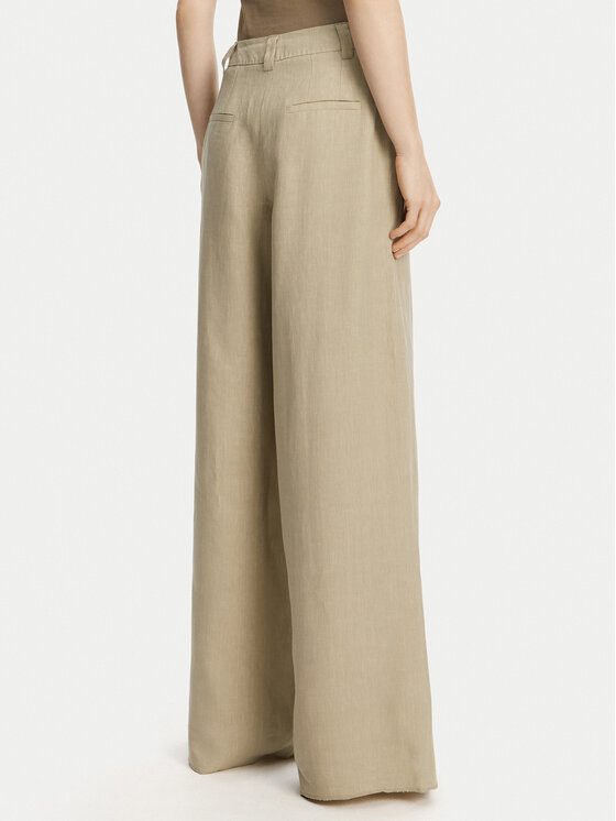 Marella Marella Pantaloni palazzo Zama 2513131132200 Cachi Regular Fit