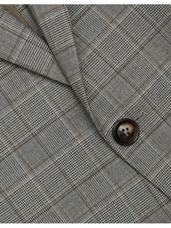 Borgio Borgio Marynarka caronia Szary Slim Fit