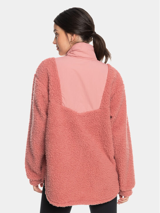 Roxy Roxy Fleecová mikina Sherpa Jacket Plfl ERJPF03155 Růžová Regular Fit