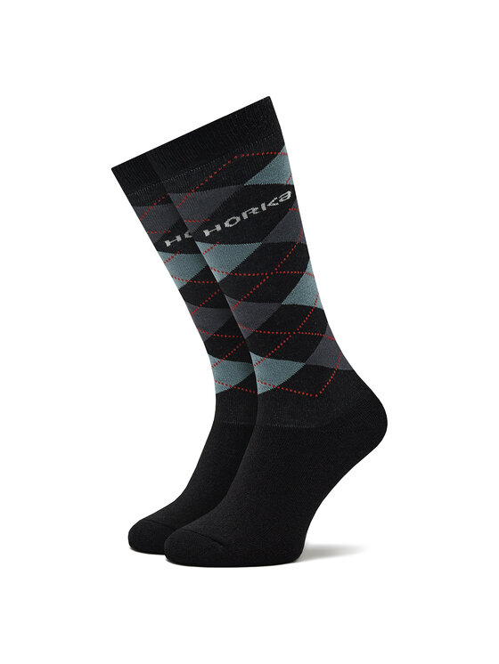 Horka Horka Set de 3 perechi de șosete medii unisex Riding Socks 145450-0000-0206 Negru