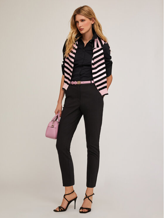 Motivi Motivi Camicia 5326Q800737N033 Nero Regular Fit