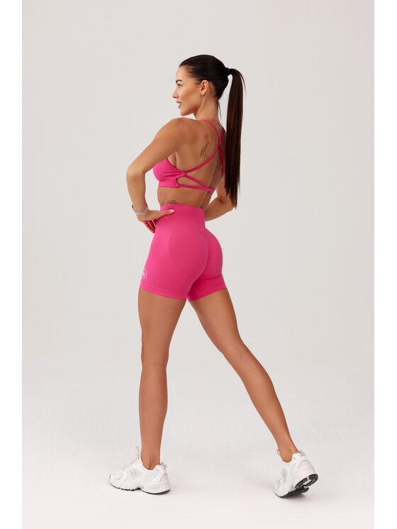 ROUGH RADICAL ROUGH RADICAL Szorty sportowe SEAMLESS GLOW SHORTS Różowy Slim Fit