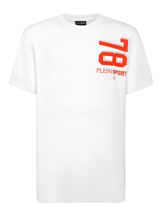 Plein Sport Plein Sport T-Shirt 14275 Biały Regular Fit