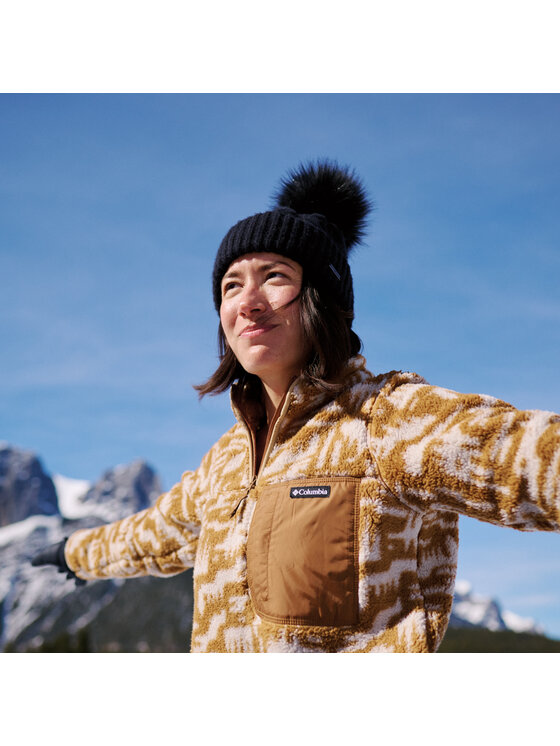 Columbia Columbia Berretto Boundless Days Cable Knit Pom Beanie Nero