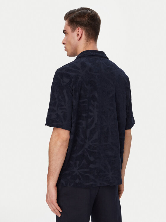 BOSS BOSS Polo marškinėliai Flower 50559204 Tamsiai mėlyna Regular Fit