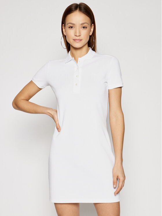 Lacoste Lacoste Igapäevane kleit EF5473 Valge Slim Fit
