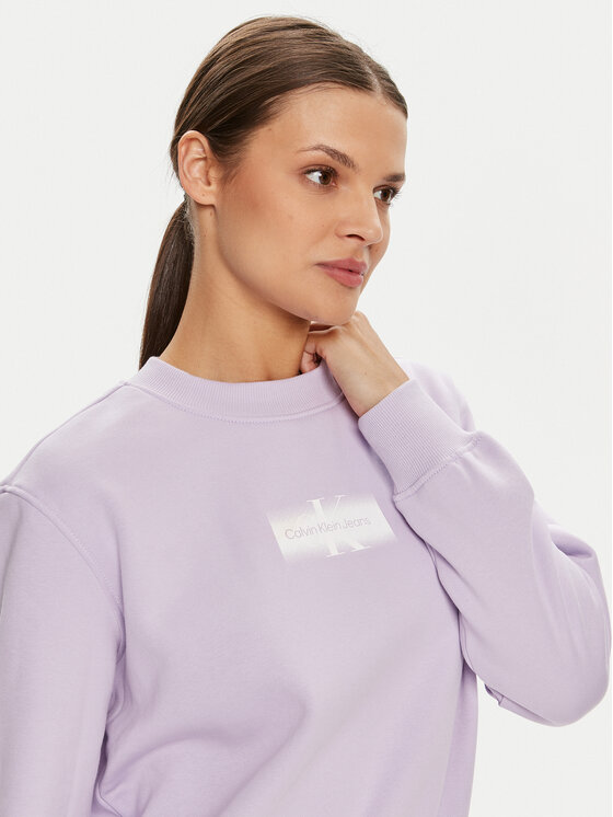 Calvin Klein Jeans Calvin Klein Jeans Sweatshirt Faded Monologo J20J223537 Violett Regular Fit