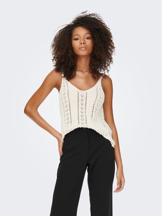 ONLY ONLY Top Lyzet 15277573 Ekrüüvärv Regular Fit