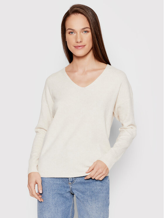 ONLY ONLY Πουλόβερ Rica 15224360 Μπεζ Relaxed Fit