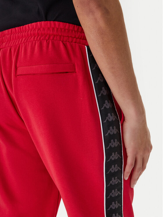 Kappa Kappa Teplákové nohavice Banda Alanz 3 321Y8FW Červená Comfort Fit