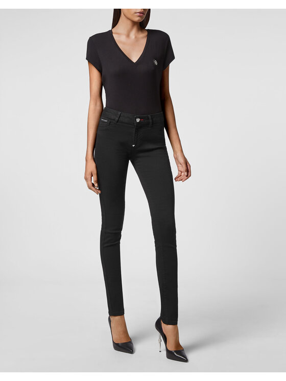 PHILIPP PLEIN PHILIPP PLEIN Jeggins 1703 Černá Jegging Fit