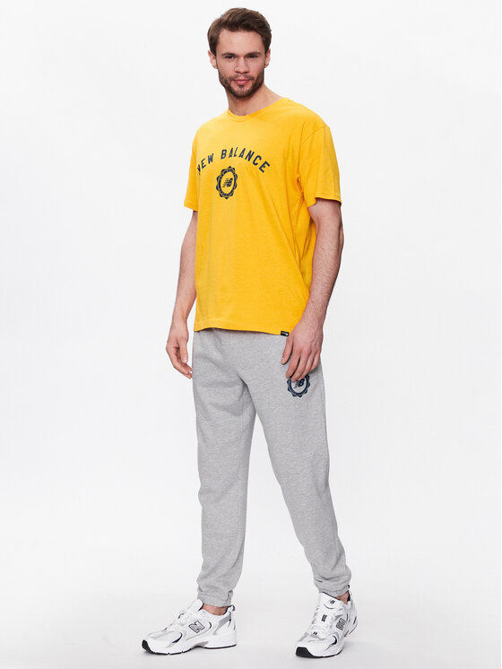 New Balance New Balance Spodnie dresowe MP31902 Szary Regular Fit