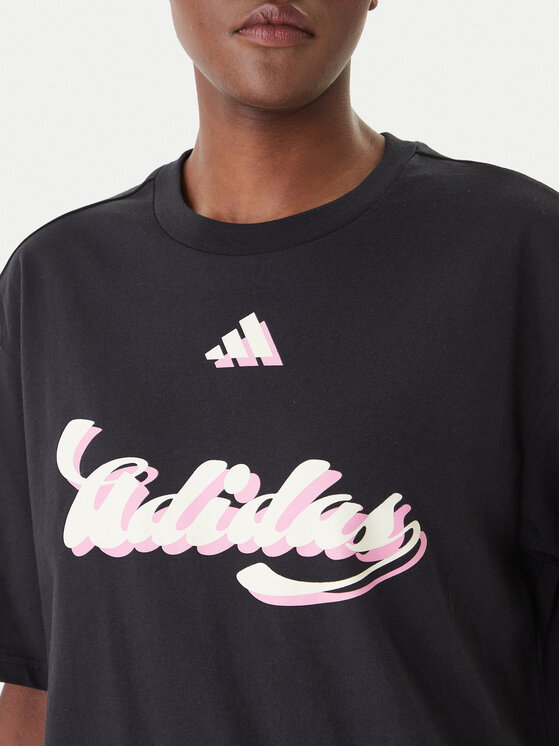 adidas adidas T-shirt House Of Tiro Graphic KB7170 Crna Oversize