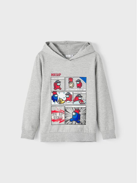 NAME IT NAME IT Суитшърт 13221796 Сив Regular Fit