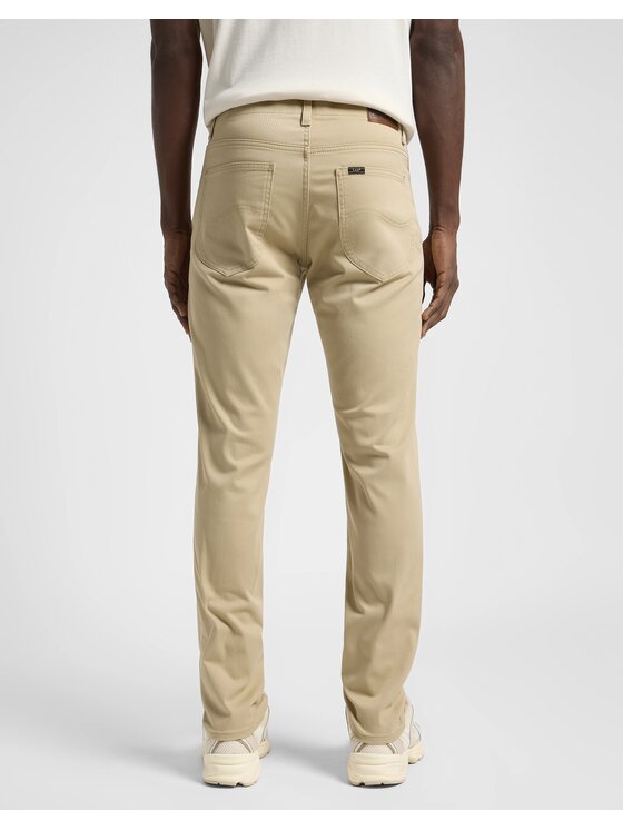 Lee Lee Spodnie materiałowe SLIM FIT MVP Beżowy Slim Fit