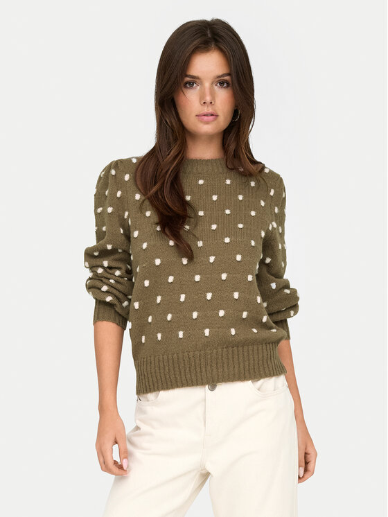 JDY JDY Пуловер 15304813 Кафяв Regular Fit