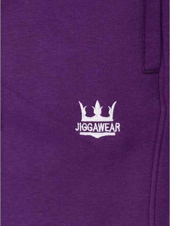 Jigga Wear Jigga Wear Spodnie dresowe Szerokie 133094 Fioletowy Regular Fit