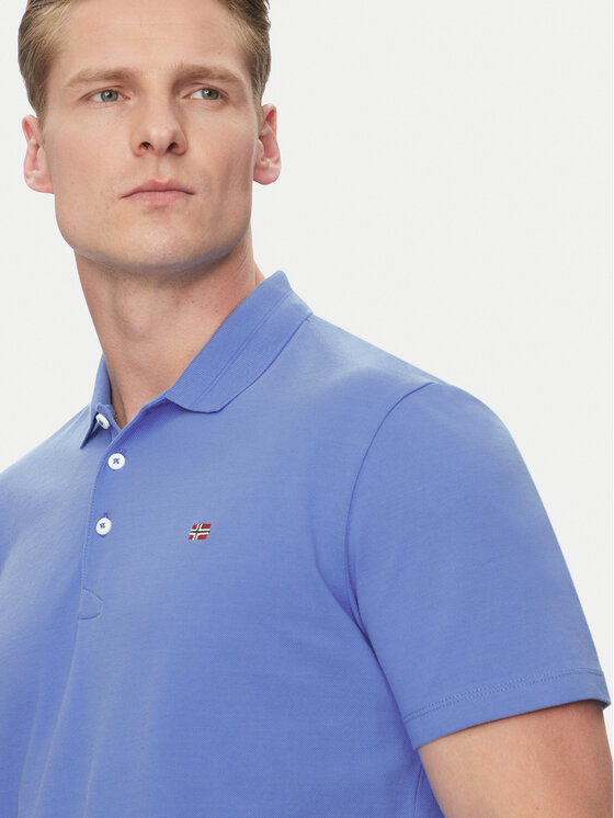 Napapijri Napapijri Tricou polo Ealis NP0A4H8B Albastru Regular Fit