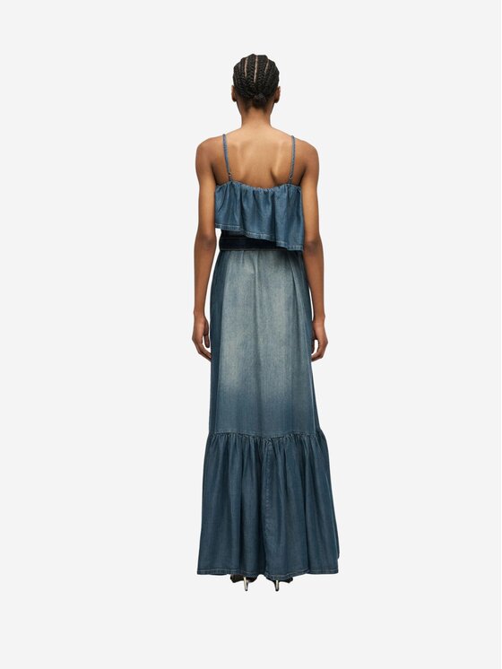 PINKO PINKO Vestito da giorno CHIARODILUNA ABITO LIGHT FLOWY Blu Regular Fit