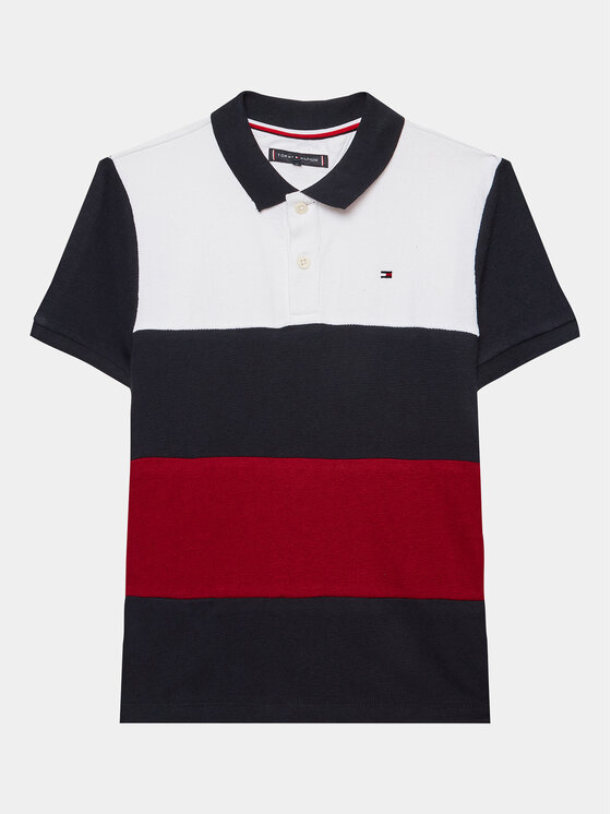 Tommy Hilfiger Polo Majica KB0KB08315 D Mornarsko Modra Regular Fit