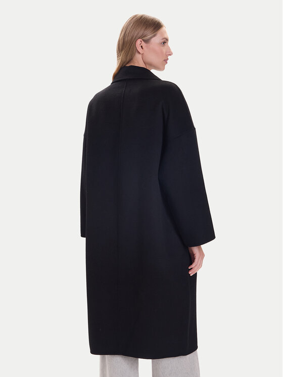 ViCOLO ViCOLO Vuneni kaput TF0003 Crna Regular Fit