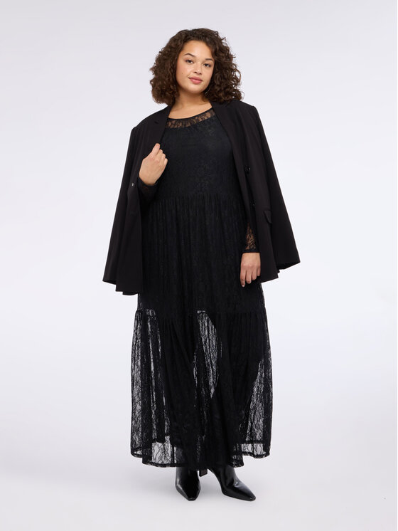 Fiorella Rubino Fiorella Rubino Sukienka wieczorowa 7061T001735N033 Czarny Regular Fit