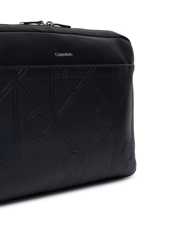 Calvin Klein Calvin Klein Torba za prenosnik Xl Emblem Aop LV04D3526G Črna