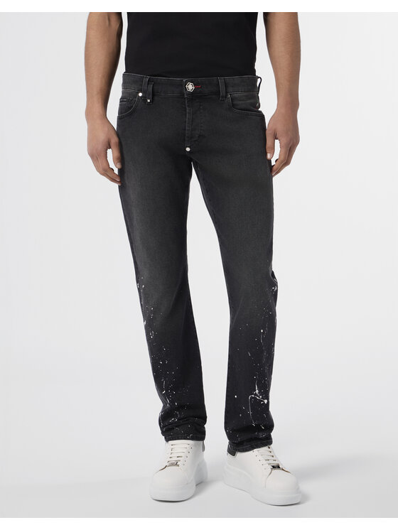 PHILIPP PLEIN PHILIPP PLEIN Jeansy 29789 Czarny Straight Leg
